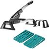wolfcraft Set di progetti Vinile & Laminato - 8638000 - Taglierina professionale per vinile e laminato e 30 punte universali di alta qualità