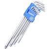 HemBorta® Chiavi Torx di Sicurezza 9PZ Set Extra Lunghe Chiavi a Brugola, Estremità Cava Torx T10-T50 Lunga, Stella Chiavi a Prova di Manomissione T10, T15, T20, T25, T27, T30, T40, T45 e T50