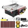 OUYANG Mini sega circolare da tavolo, 300 W, multifunzione, 30 x 420 mm, Dual Motor Control, mini sega circolare da tavolo, per metallo, legno, alluminio e altri utensili per la levigatura e il taglio
