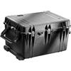 PELI 1660 Valigia per trasporto pesante con ruote e manico telescopico, IP67 Impermeabile e a prova di polvere, Capacità di 160L, Prodotto in Germania, Con inserto in schiuma personalizzabile, Nero