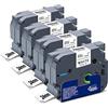 XemaX 4x XemaX Nastro per Etichette Compatibile con Brother P-touch TZe-251 Brother 24 mm 1 Nastri per Etichettatrice Brother PT-2480 P700 H500 D600 E500 E550WVP P750W P300BT Cube Plus, Nero su Bianco