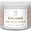 AROMATIKA trust the power of nature Scrub Corpo Cocco 500 g - Scrub Corpo con Sale - Scrub Corpo con Olio di Cocco e Olio di Vinaccioli - Aroma di Cocco - Cura della Pelle - Cura delle Mani - Cura del Corpo - Bellezza