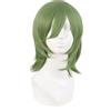 MapofBeauty 14 Pollic/35 cm Corto Cosplay Costume Anime Parrucche Wolf Tail Sintetico Capelli Party Parrucche (Misto Verde)