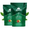 Ayumi, Herbal Henna, con 9 erbe himalayane, condizionamento trattamento, 2 x 150 g