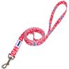 Como 1907 - Guinzaglio Regular Rosa per Cane - Taglia L - Raso di Poliestere Riciclato - Design Ufficiale Squadra - Made in Italy