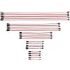 JZK 25x 10cm 15cm 30cm 50cm 60cm RC servo prolunga connettori maschio a femmina JR, 30 core stile JR servo cavo di prolunga filo per aerei telecomandati, aereo RC