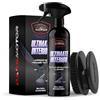 Bass Motor BassMotor Pulitore per Tessuti per Sedili e Tappetini Auto, Pulitore Interno per Tessuti Auto con Spazzola Inclusa Facile da Usare Profumo Fresco - Ultimate Interior 500ml + Spazzola