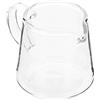 UPKOCH Piccolo Vetro Cremier Brocca Caffè Latte Cremier Brocca Tazza Cristallo Tè Versatore Schiuma Latte Brocca Bicchieri Per Caffè Tè Sciroppo D'acero Serve 450Ml