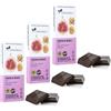 Ciokarrua® | Cioccolato Modica Fichi e Noci | Cioccolato Grezzo Lavorato Modica IGP | Tavoletta Cioccolato Senza Lattosio - 3 x 100 Gr