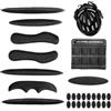 AIZHAZHA 10pcs Imbottitura per Caschi Bici, Imbottitura Interna Casco Bici Universali, Cuscinetti per Casco Bici in Schiuma, Anti-Collisione, Protettiva, kit di Imbottitura per Casco, per Moto da Bici