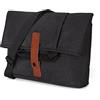 DORRISO Borsa a Tracolla Uomo Moda Borse Messenger per 10.5 pollici Laptop Ventiquattrore Messenger Bag Briefcase Viaggio Lavoro Scuola Impermeabile Tessuto Oxford Borsa a Tracoll Nero