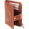 MATADOR Slim Wallet Istanbul - Custodia in pelle per carte di credito con porta carte POP-Up, con protezione RFID e scomparto portamonete - Mini portafoglio da uomo con scatola regalo, Nappa nera,
