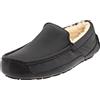 UGG M Ascot, Pantofole Uomo, Nero (Black Leather), 43 EU