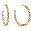 SINGULARU - Orecchini Estellar Colors L. Ottone con Placcatura Oro 18Kt. Chiusura a Pressione. Gioielli da Donna