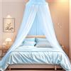Eteiylt Zanzariera Letto Singolo Matrimoniale,Grande Zanzariera Letto,0.6x2.5x10.5M Baldacchino per Repellente Antizannzare,Campeggio e Famiglia Usati