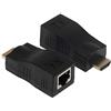 Yeebline Estensore da HDMI a RJ45, ripetitore convertitore HDMI, confezione da 2, trasmettitore e ricevitore di rete RJ45 su Ethernet LAN Cat 5e/6/6e, supporta HDTV 1080P 3D