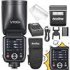 GODOX Flash GODOX V100 F per Fujifilm,V100F 100W touchscreen Speedlite,Versione aggiornata del GODOX V1 Pro, Compatibile con Fuji GFX100 GFX100S GFX50S II GFX50R X-H1 X-H2 X-H2S X-T4 X-T5 X-Pro3 X-S10 X-S20