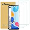 Totill 3 Pezzi, Pellicola Vetro Temperato Compatibile con Xiaomi Redmi note 11 and note 11s, Pellicola Protezione,Durezza 9H,Antiurto Antigraffio e Anti-impronta, cover amichevole, Screen Protector