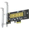 GLOTRENDS PA09-X1 Adattatore da M.2 NVMe a PCIe X1 per 2230/2242/2260/2280 SSD M.2 NVMe, installazione PCIe X1