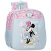 Disney Minnie Happy Zaino per bambini, zaino scolastico, realizzato in poliestere, tasche laterali, spalline larghe regolabili, maniglia superiore per appenderla, sistema magic Fix., Zaino Carrello