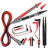 KAIWEETS KET012 Kit di cavi di prova multimetro con clip a coccodrillo, sonda di prova, mini-ganci, pinzette, CAT III 1000V e CAT IV 600V, 10A
