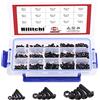 Hilitchi 510-pcs m3 M4 M5 in lega di acciaio socket Cap viti a testa esagonale dadi assortimento kit - 12.9 in lega di acciaio di grado