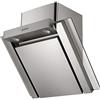 Respekta Cappa aspirante senza testa/cappa aspirante obliqua 60 cm/alloggiamento in acciaio inox/funzione di scarico e ricircolo dell'aria / CH22035IXA / B / 57-70 dB