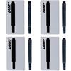 Lamy Fountain Pen Ink Cartridges, Black Ink, Pack of 20 (LT10BKB)