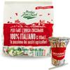 Italia Zuccheri - Bustine Di Zucchero Monodose 1Kg + Omaggio 50 Palettine Compatibile In Ogni Sacchetto