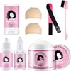 Mifeloy 8 pezzi di accessori per parrucche Essentials Kit, con colla, colla remover, gel di controllo dei bordi, bastone di cera per modellazione, fascia elastica, parrucca per capelli, spazzola a doppio