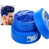 EONFAVE Colore blu per capelli temporaneo 2,8 once, cera per capelli blu, cera per capelli, per uomini e donne, Instant Hair Cream Mud acconciatura naturale pomade, tintura per capelli per feste e cosplay