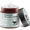 HUNELAER Beef Tallow and Honey Balm, Beef Tallow for Skin, Face & Body Moisturizer with Grass-Fed Pure Beef Tallow, Honey Beeswax, Whipped Tallow Cream Delivers Deep Hydration Skin