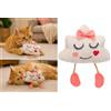 Flamingo giochi per gatti - Lovu - Faccia - beige - con catnip - morbido e originale - design tenero
