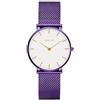 XIRUVE Ultra Sottile 6.5mm Silenzioso Orologio da Polso Donna Minimalista Quarzo Cinturino in Acciaio Inossidabile Maglia