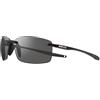 Revo Descend XL: Filtri Polarizzati UV, Occhiali da Sole Rettangolari Grandi Senza Montatura, Montatura Nera con Lenti Grafite (RE 1070XL)