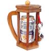 Logica Giochi - Non per alcolisti Birra - Puzzle Porta Birra in legno pregiato - Difficoltà ESTREMO 4/6 - Collezione Leonardo