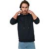 Trendyol Felpa a Maniche Lunghe da Uomo con Cappuccio e Tasche a Marsupio, vestibilità Regolare, Blu Navy, XXL