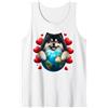 Finnish Lapphund Earth Day Products Nero Finlandese Lapphund Cane Terra Giorno Abbraccio Amore Proprietario Pianeta Canotta
