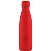 Cool Bottles - Borraccia Termica in Acciaio Inox - 500 ml - Vivid Red - 26,5 x 7 cm - Bottiglia Termica Ermetica - Bevande Fredde 36 Ore e Calde 18 Ore - Triple Parete -Cool Technology - Senza BPA