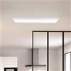 Brilliant Pannello LED Basic a montaggio superficiale | 25 x 96 cm | pannello a parete e a soffitto con cornice bianca e luce bianca neutra (4000 K) | 24 W | 3200 lm | per ogni ambiente | in plastica