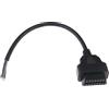 OTOTEC OBD2 Femmina 16 Pin to End Spina Aperta Filo 16 Pin Connettore Rotondo Estensione Cavo Diagnostico Accessori per Connessione Trasmissione Dati 30 cm