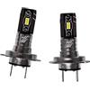 JEYEFFE Kit 2 Lampade LED H7 H18 50W 7200LM 6000K - No Errore Canbus, Fari Auto Alta Luminosità, Impermeabili, Lunga Durata Abbaglianti o Anabbaglianti (H7/H18)