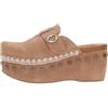 MOU Sandali sabot SW611001 donna in camoscio marrone