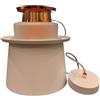Eglo Leuchten my light Lampadario a sospensione Scazon cupola in alluminio bianco satinato e rame lucido 1XE27 96873/20