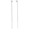 Elli Orecchini Donna Palla Tirare Attraverso Minimo in Argento Sterling sterling 925