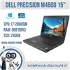 Dell Notebook DELL Precision M4600 cpu i7-2680QM Ram 8gb DDr3 SSD 240gb win10Pro