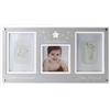 AZIAMOR Mibb My Memory Kit Set Impronte di Mani Piedi Neonato con Foto in Legno Idea Regalo