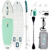 FunWater - Set da stand-up paddle con tavola da surf gonfiabile, pagaia regolabile, pompa, zaino ISUP, corda e custodia impermeabile, per adulti