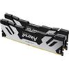 Kingston Fury Renegade DDR5 Argento/Nero XMP 96GB 6400MT/s CL32 DIMM Memoria Gaming per Computer (Kit da 2) - KF564C32RSK2-96