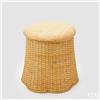 Enzo De Gasperi EDG Enzo de Gasperi Pouf Classy in Rattan H46 D46 cm